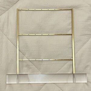 Kendra Scott Earring Ladder Jewelry Stand - acrylic and brass